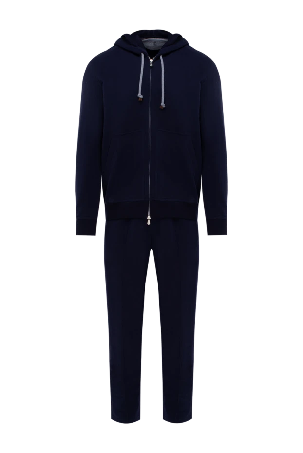 Brunello Cucinelli sports suit for men made of cotton blue 174555 - photo 1