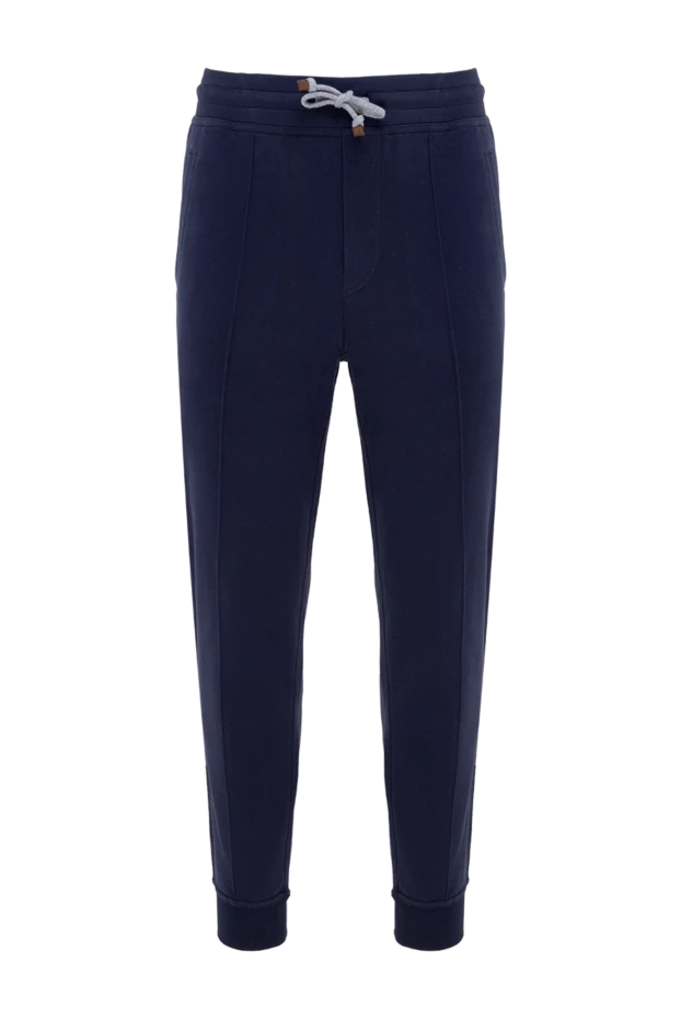 Brunello Cucinelli sports pants for men made of cotton blue 174556 - photo 1