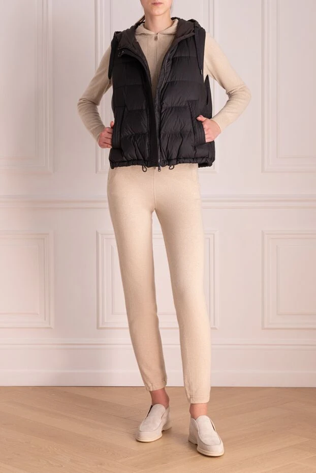 Brunello Cucinelli жилет из нейлона пуховый черный женский 174559 - фото 2