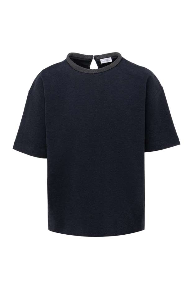 Blouse made of cotton gray for women - photo 1