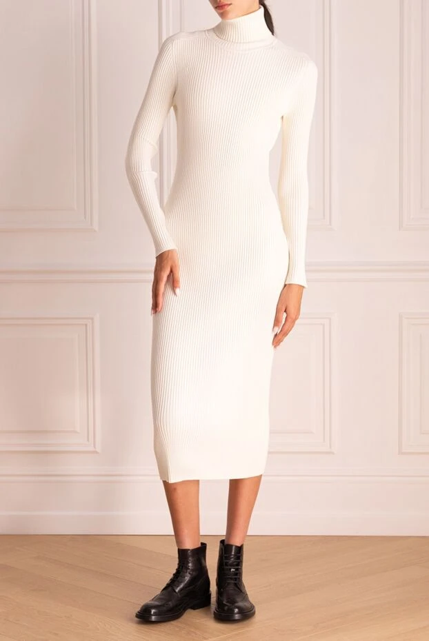 P.A.R.O.S.H. женские платье из вискозы и полимера белое женское купить с ценами и фото 174586 - фото 2