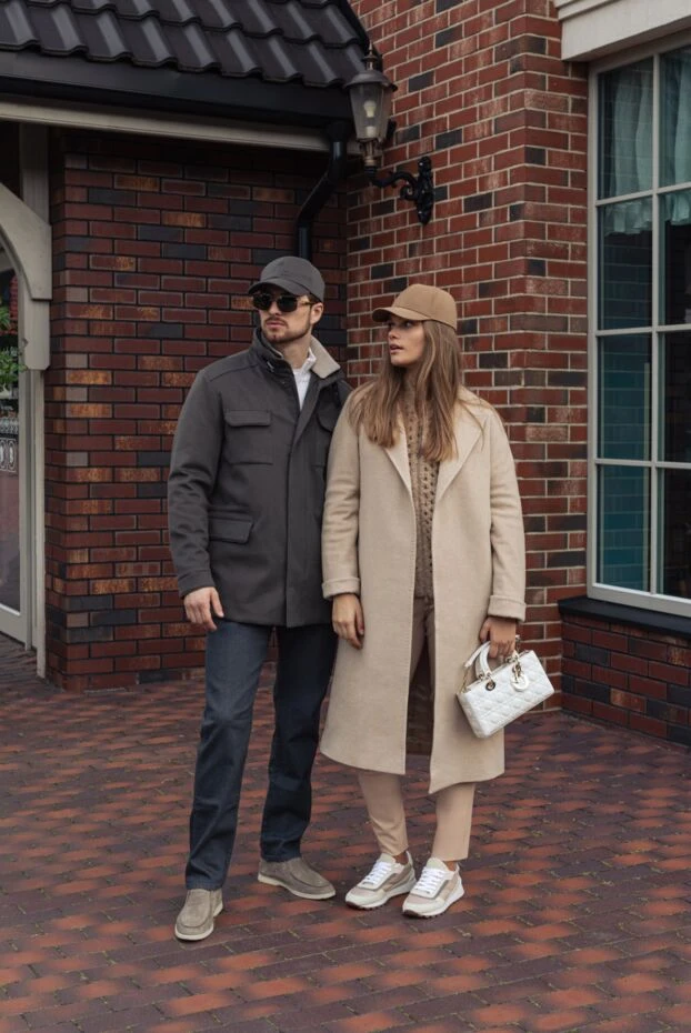 Max&Moi women's leather elastic beige leggings 174598 - photo 2