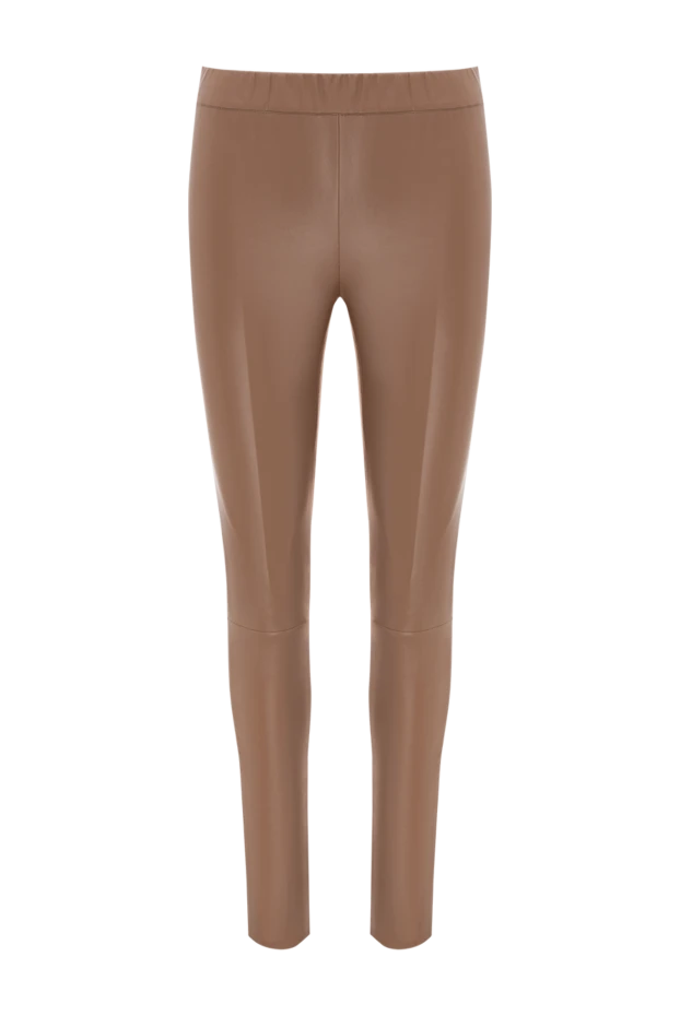 Max&Moi women's leather form-fitting brown leggings 174599 - photo 1