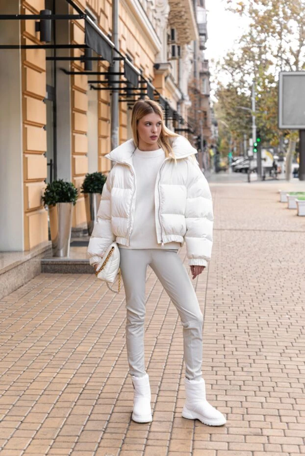 Max&Moi white leather leggings for women 174603 - photo 2