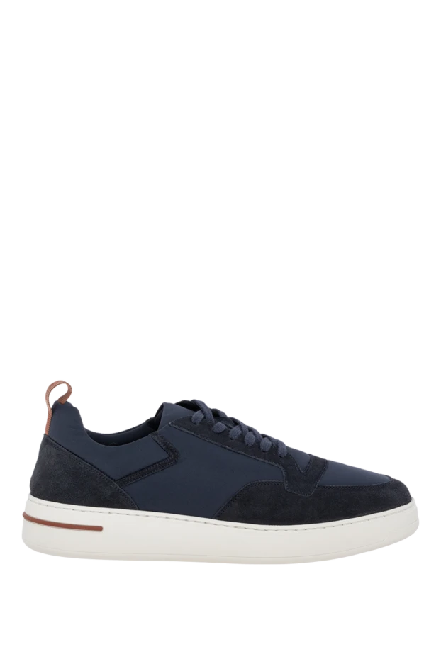 Loro Piana man sneakers made of nubuck and polyurethane, blue for men buy with prices and photos 174626 - photo 1