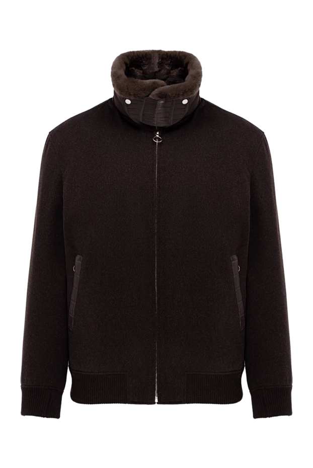 Seraphin мужские куртка из кашемира и меха коричневая мужская купить с ценами и фото 174655 - фото 1