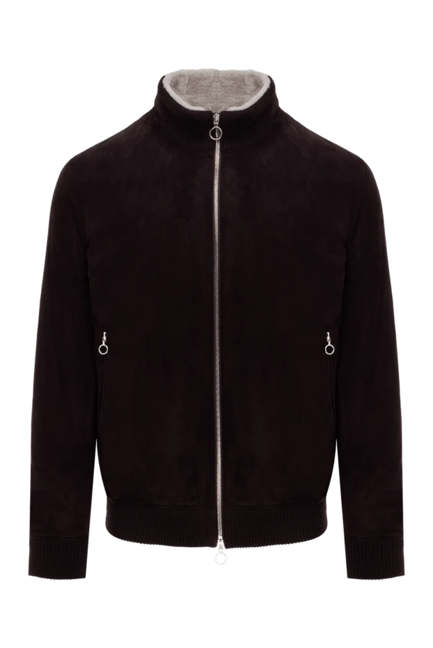 Seraphin мужские куртка из замши и меха коричневая мужская купить с ценами и фото 174657 - фото 1