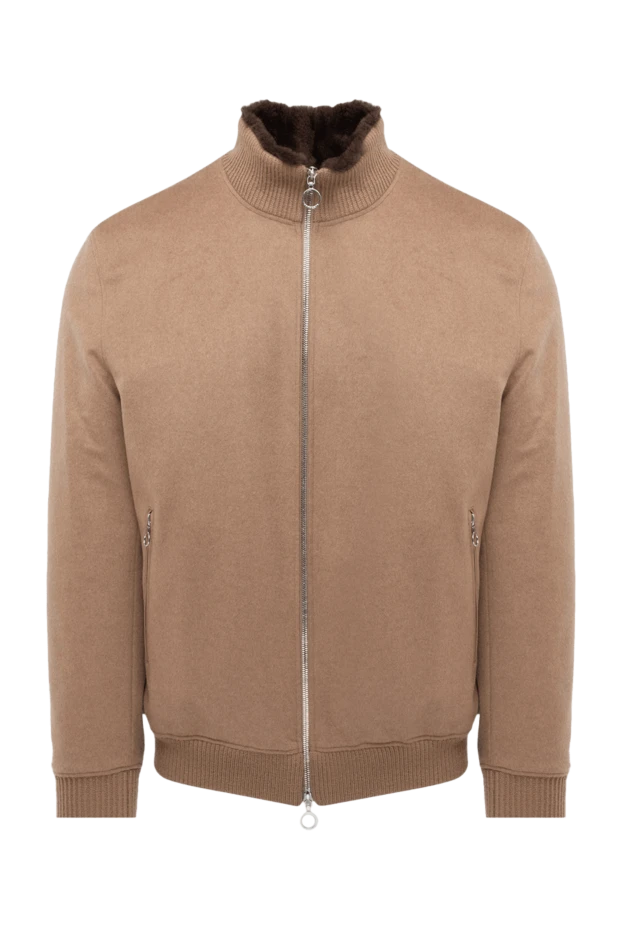 Seraphin мужские куртка из кашемира и меха коричневая мужская купить с ценами и фото 174668 - фото 1
