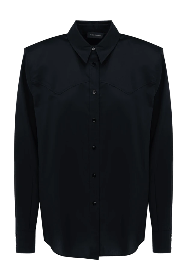 Black cotton shirt for women