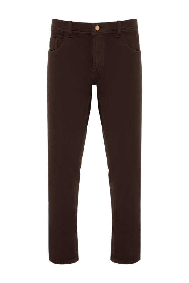 Scissor Scriptor чоловічі джинси коричневі з бавовни та поліуретану чоловічі. купити фото з цінами 174775 - фото 1