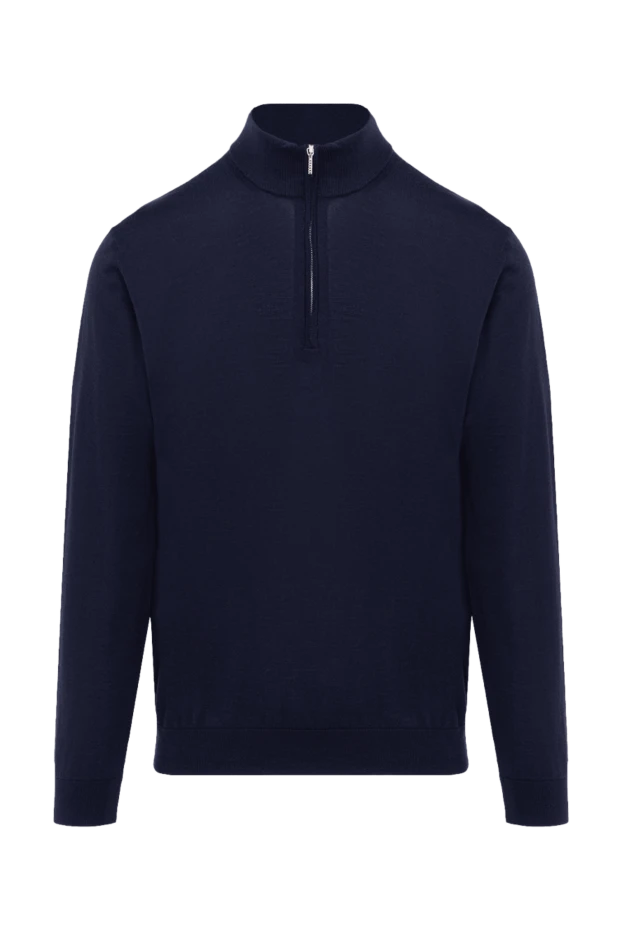 Cesare di Napoli man men's cashmere and silk troyer blue buy with prices and photos 174798 - photo 1