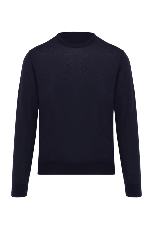 Cesare di Napoli long sleeve woolen sweater for men blue 174819 - photo 1