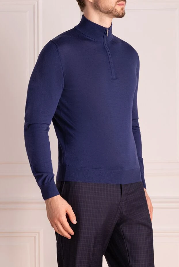 Cesare di Napoli man troyer wool men's blue buy with prices and photos 174823 - photo 2