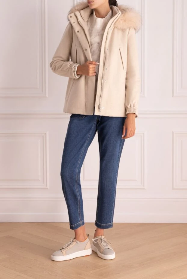 Loro Piana woman women's beige cashmere jacket buy with prices and photos 174836 - photo 2