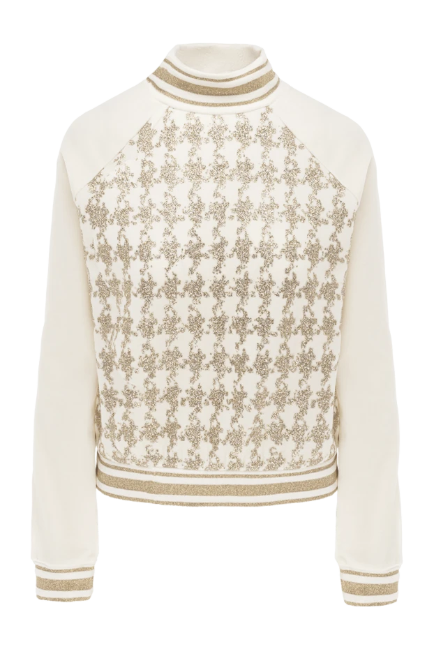 Balmain woman white cotton and polyester jumper for women buy with prices and photos 174879 - photo 1