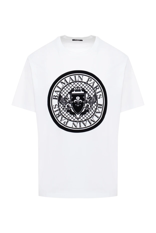 Balmain white cotton t-shirt for men 174880 - photo 1