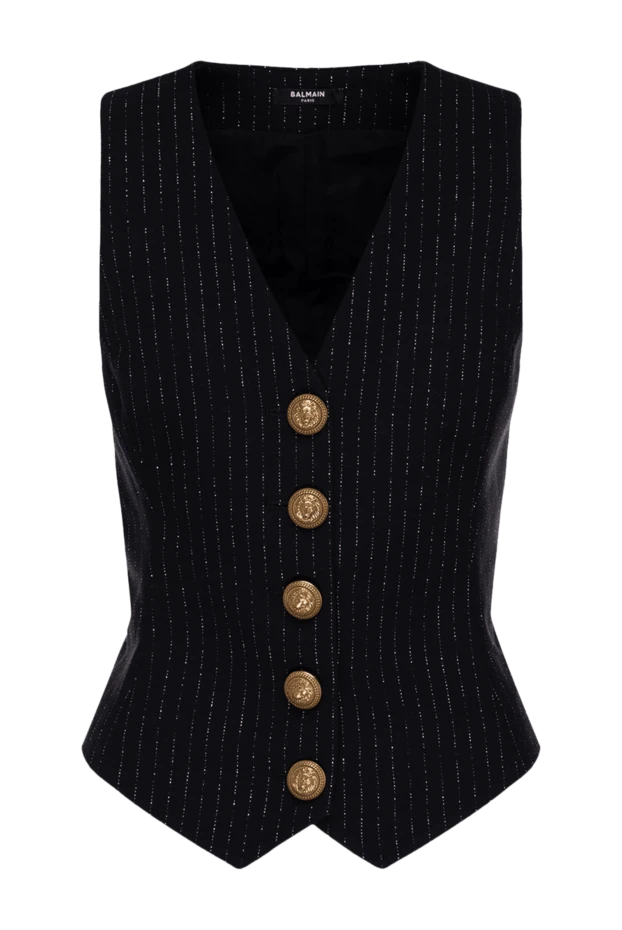 Balmain woman black wool vest for women buy with prices and photos 174882 - photo 1