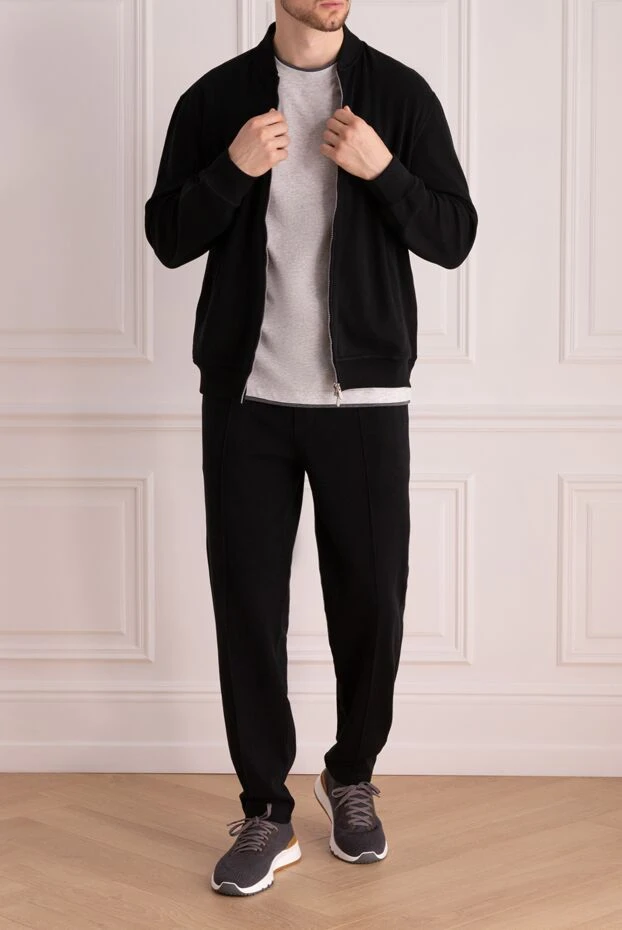 Brunello Cucinelli комфортный спортивный костюм из плотного хлопкового джерси 174928 - фото 2