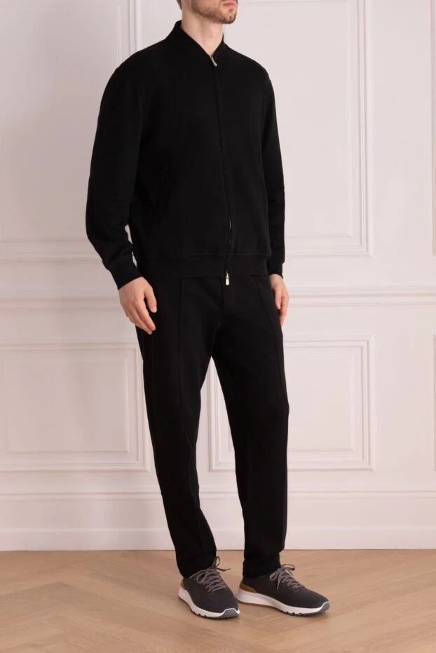 Brunello Cucinelli комфортный спортивный костюм из плотного хлопкового джерси 174928 - фото 3