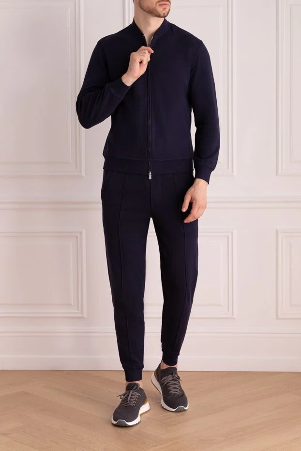 Brunello Cucinelli костюм из плотного трикотажа с лаконичным воротником и манжетами 174929 - фото 2