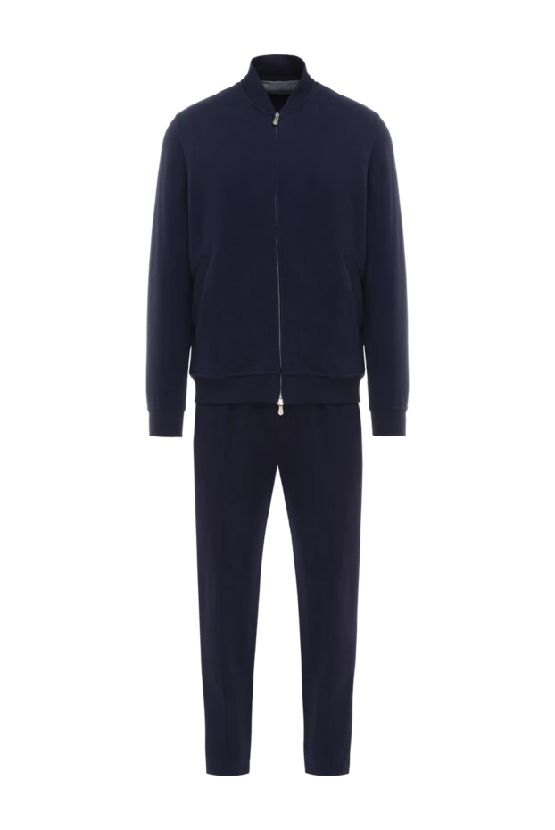 Brunello Cucinelli sports suit for men made of cotton and polyamide blue 174930 - photo 1