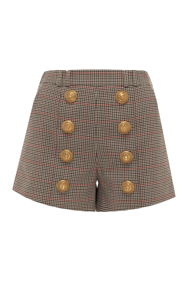 Balmain woman beige polyester and wool shorts for women buy with prices and photos 174933 - photo 1