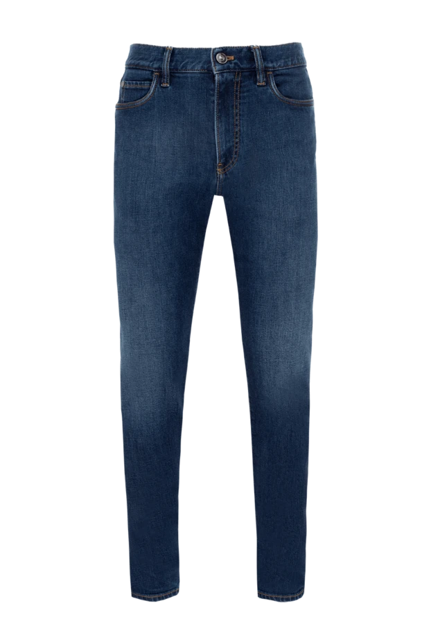 Loro Piana мужские джинсы из хлопка и полиуретана синие мужские купить с ценами и фото 174971 - фото 1