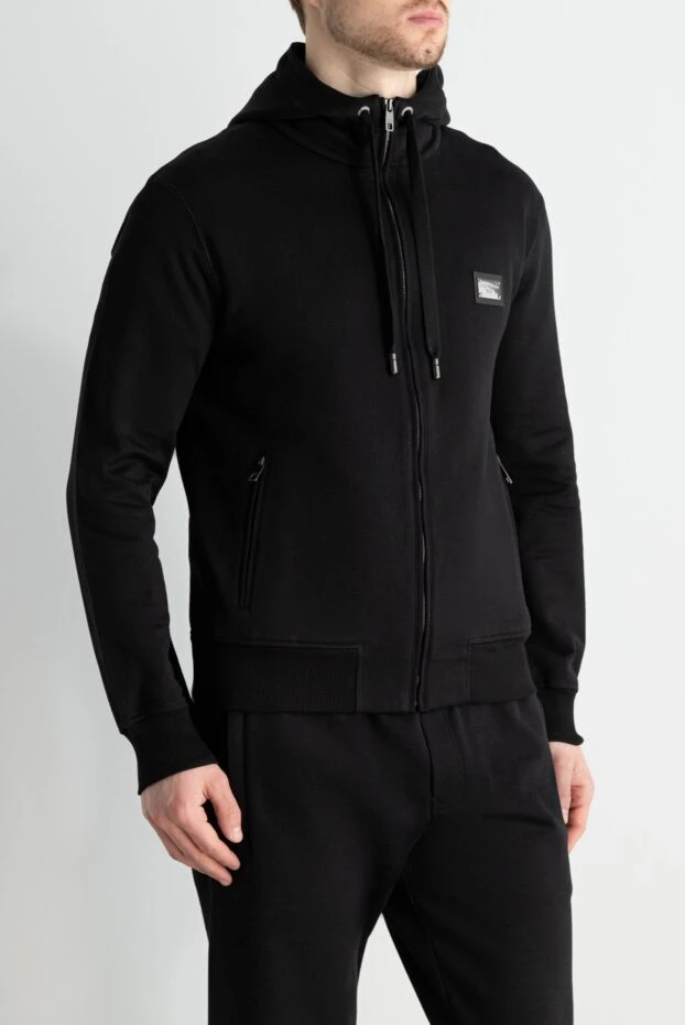 Dolce & Gabbana sports sweatshirt made of cotton black for men 174976 - photo 3