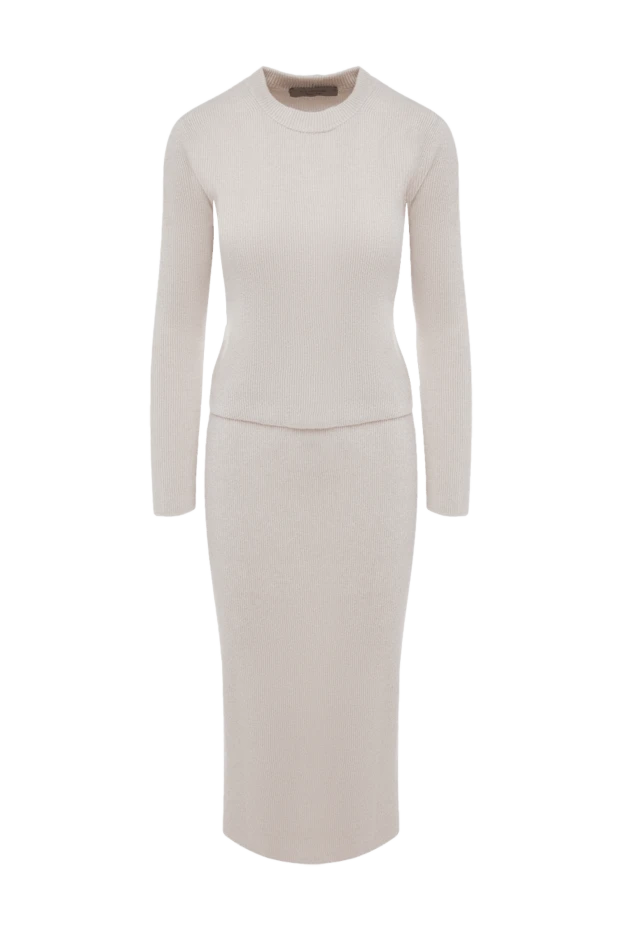 D.Exterior suit with a beige skirt for women 175024 - photo 1