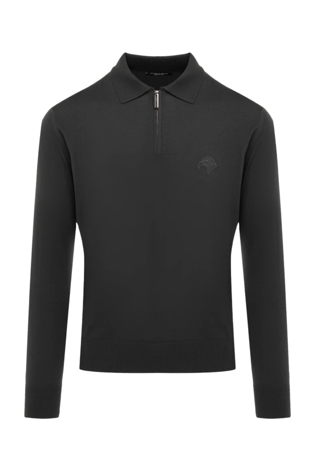 Stefano Ricci поло шерстяное с длинным рукавом мужское зеленое 175050 - фото 1