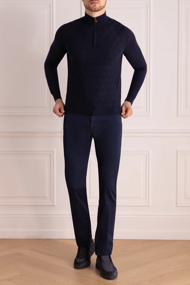 Stefano Ricci джинсы синие мужские 175057 - фото 2