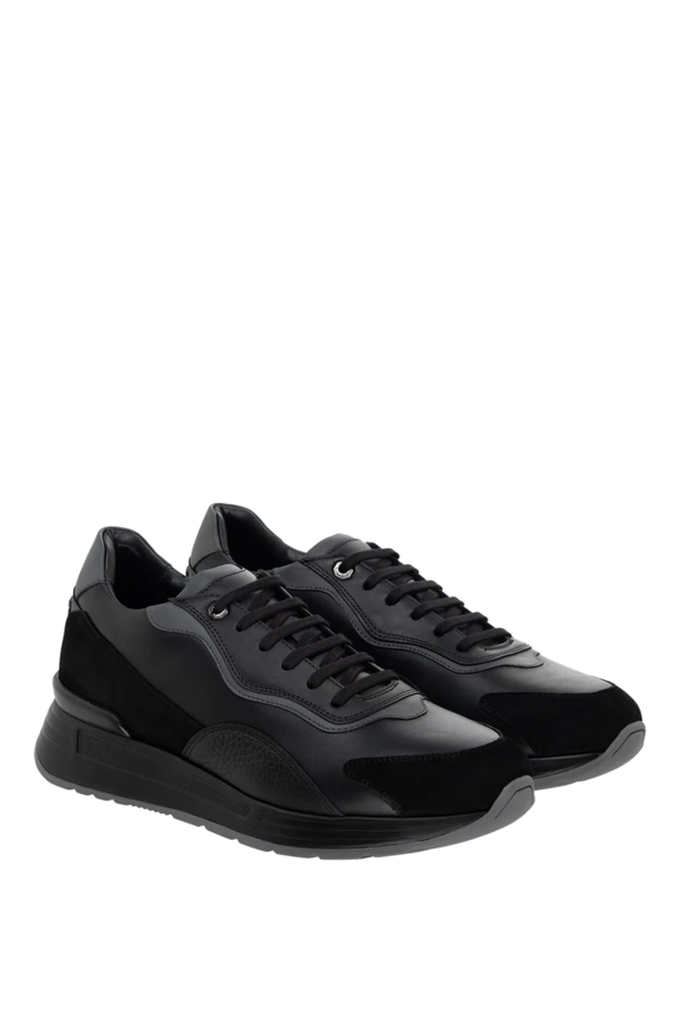 Stefano Ricci black leather sneakers for men 175060 - photo 3