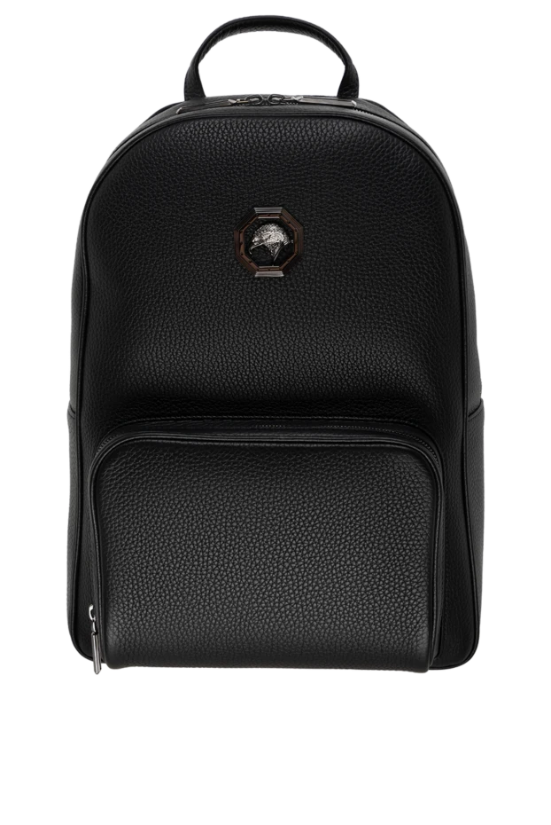 Рюкзак із натуральної шкіри чорний - фото 1