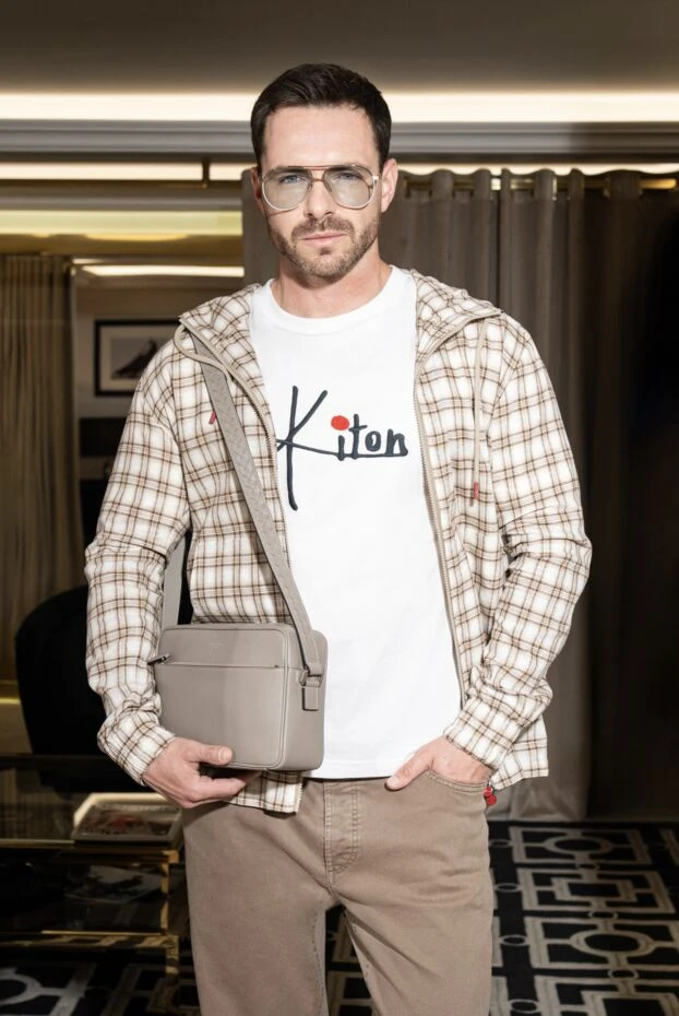 Kiton футболка свободного кроя хлопковая с фирменным принтом 175073 - фото 2