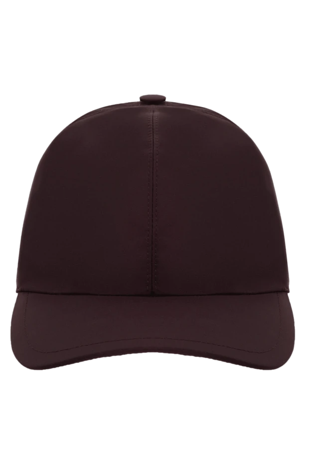 Cesare di Napoli men's burgundy wool and polyamide cap 175087 - photo 1