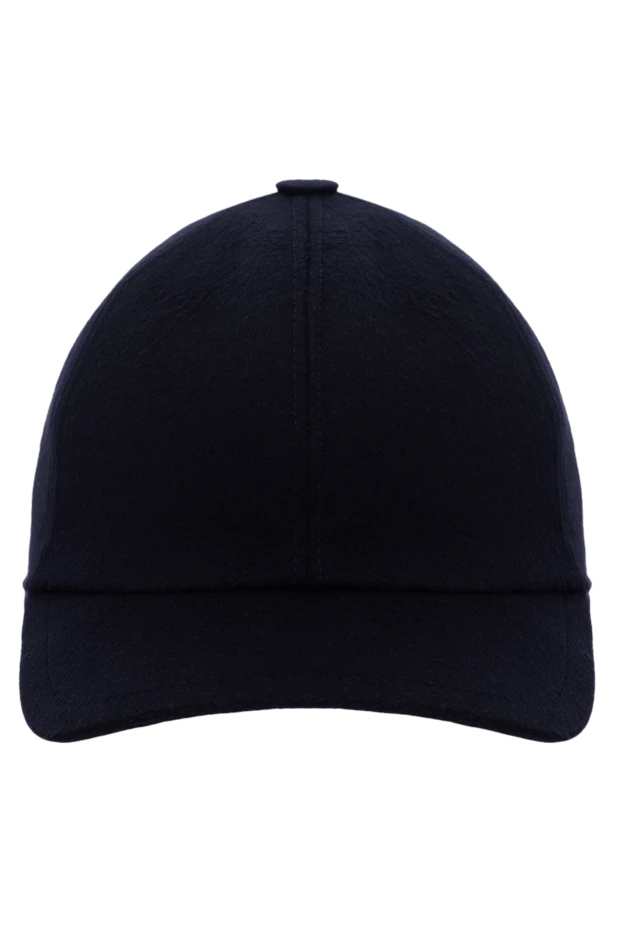 Cesare di Napoli man men's blue wool and cashmere cap buy with prices and photos 175092 - photo 1