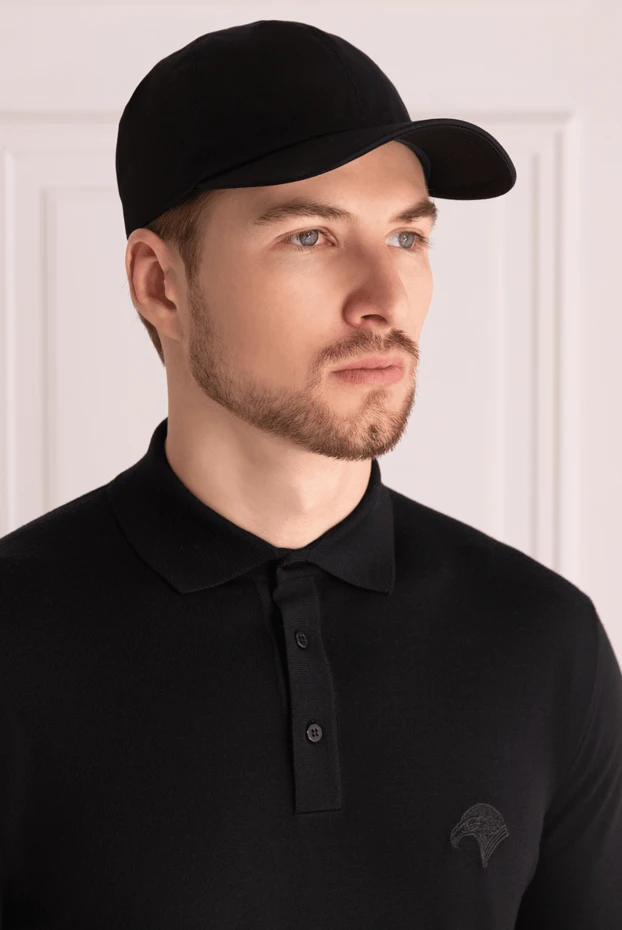 Cesare di Napoli man men's black cotton cap buy with prices and photos 175098 - photo 2