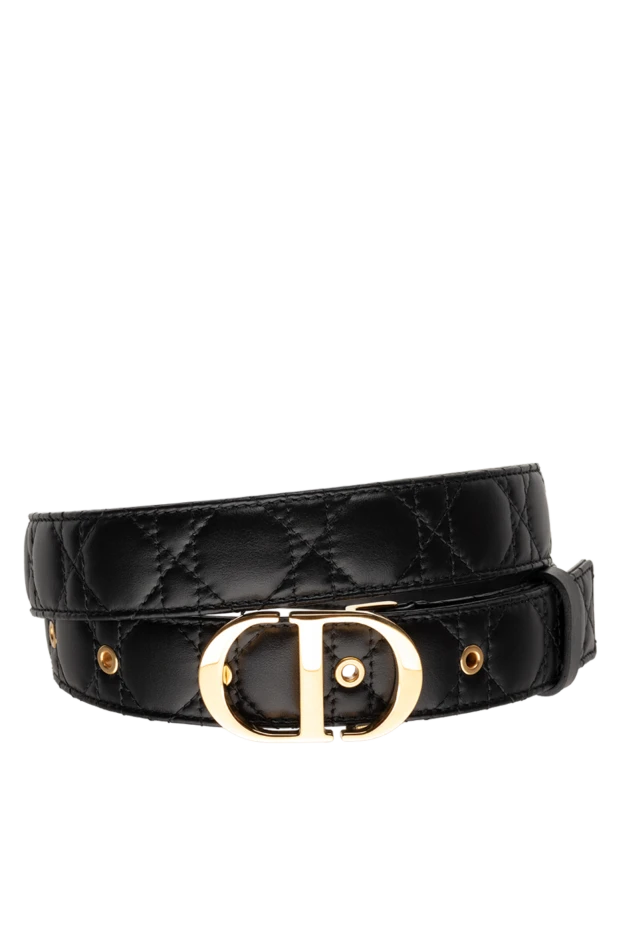 Dior black leather belt for women 175117 - photo 1