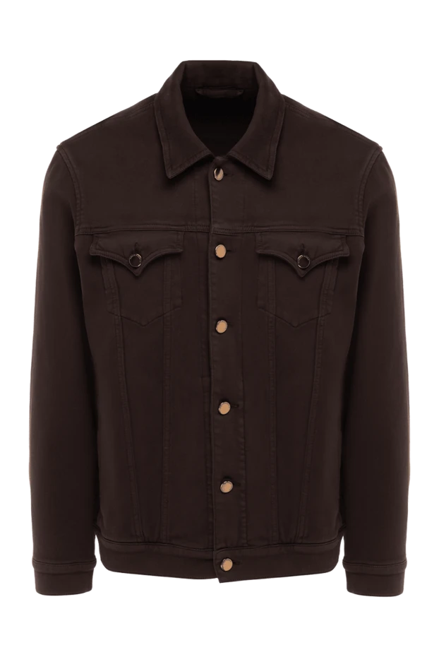 Scissor Scriptor man men's brown cotton denim jacket buy with prices and photos 175130 - photo 1