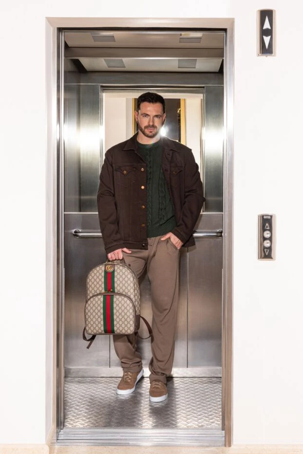 Scissor Scriptor denim jacket made of cotton brown for men 175130 - photo 3