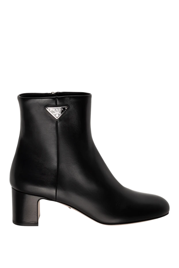 Prada woman women's black leather ankle boots buy with prices and photos 175142 - photo 1