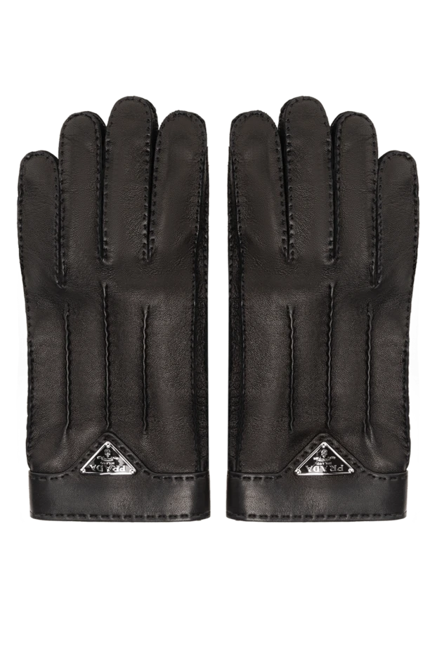 Prada man genuine leather gloves, black, for men buy with prices and photos 175151 - photo 1