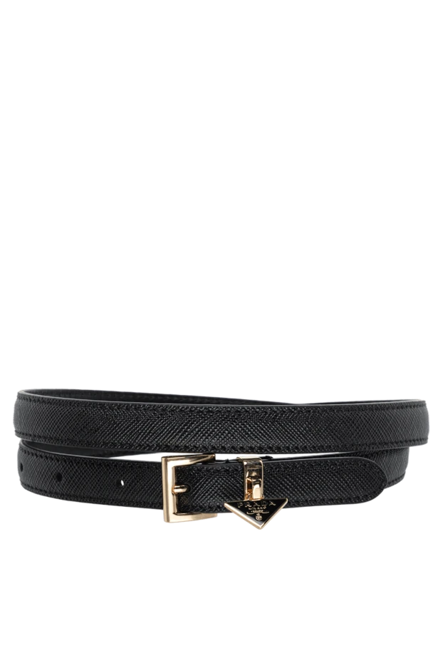 Prada woman black leather belt for women buy with prices and photos 175157 - photo 1