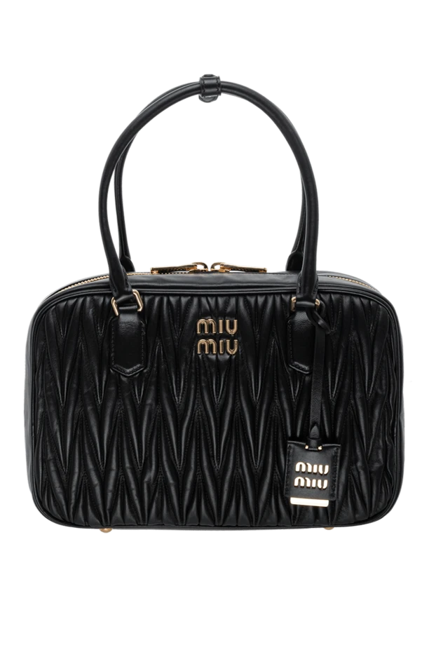 Miu Miu женские сумка из кожи черная женская купить с ценами и фото 175171 - фото 1