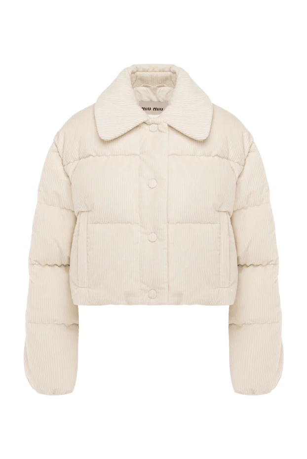 Miu Miu жіночі куртка з бавовни біла жіноча купити фото з цінами 175177 - фото 1