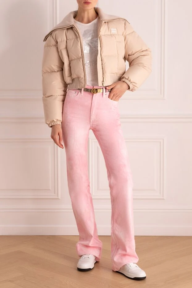 Miu Miu woman beige polyester jacket for women buy with prices and photos 175178 - photo 2