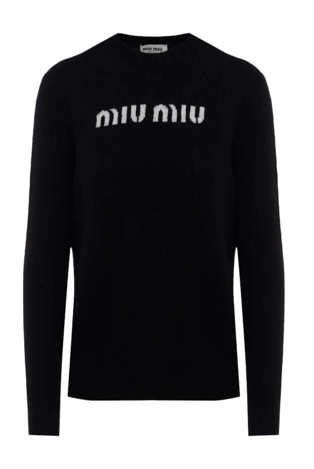 Miu Miu woman black wool and cashmere jumper for women buy with prices and photos 175186 - photo 1