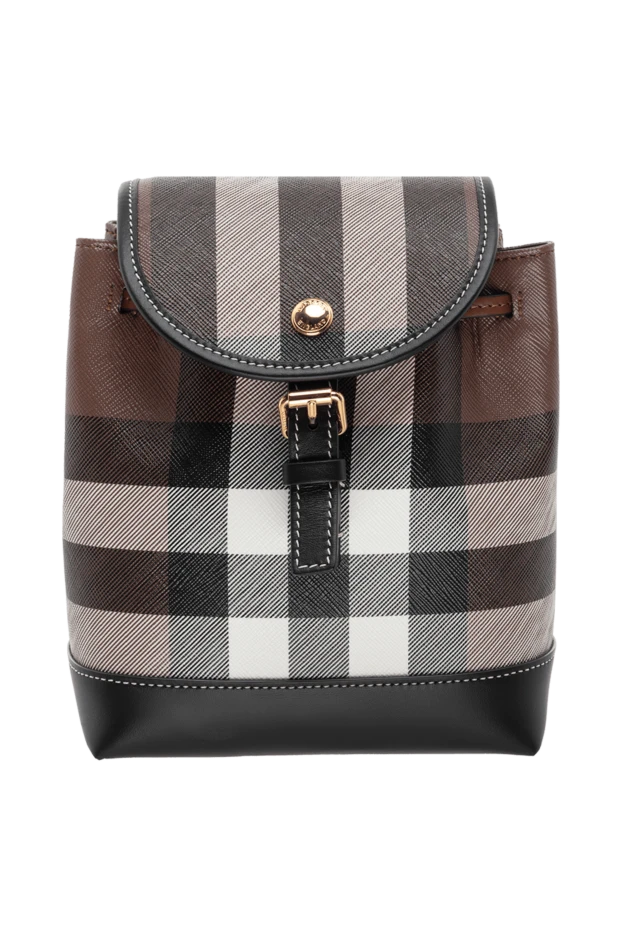 Burberry women's backpack made of cotton and polyurethane brown 175233 - photo 1