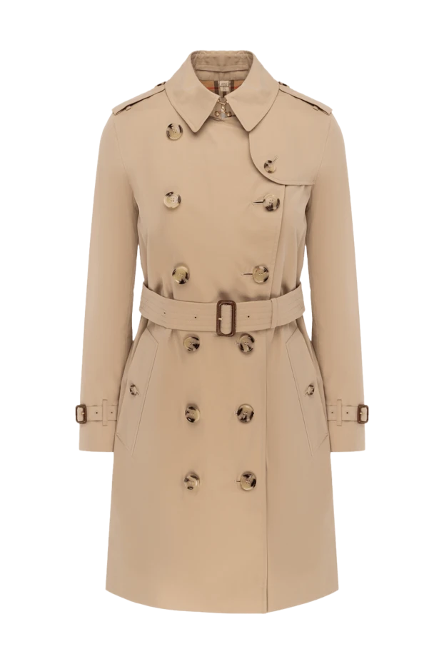 Burberry жіночі пальто з бавовни бежеве жіноче купити фото з цінами 175237 - фото 1