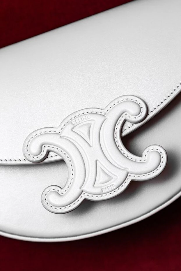 Celine soft pink leather bag adorned with a tone-on-tone logo women's 175254 - photo 2